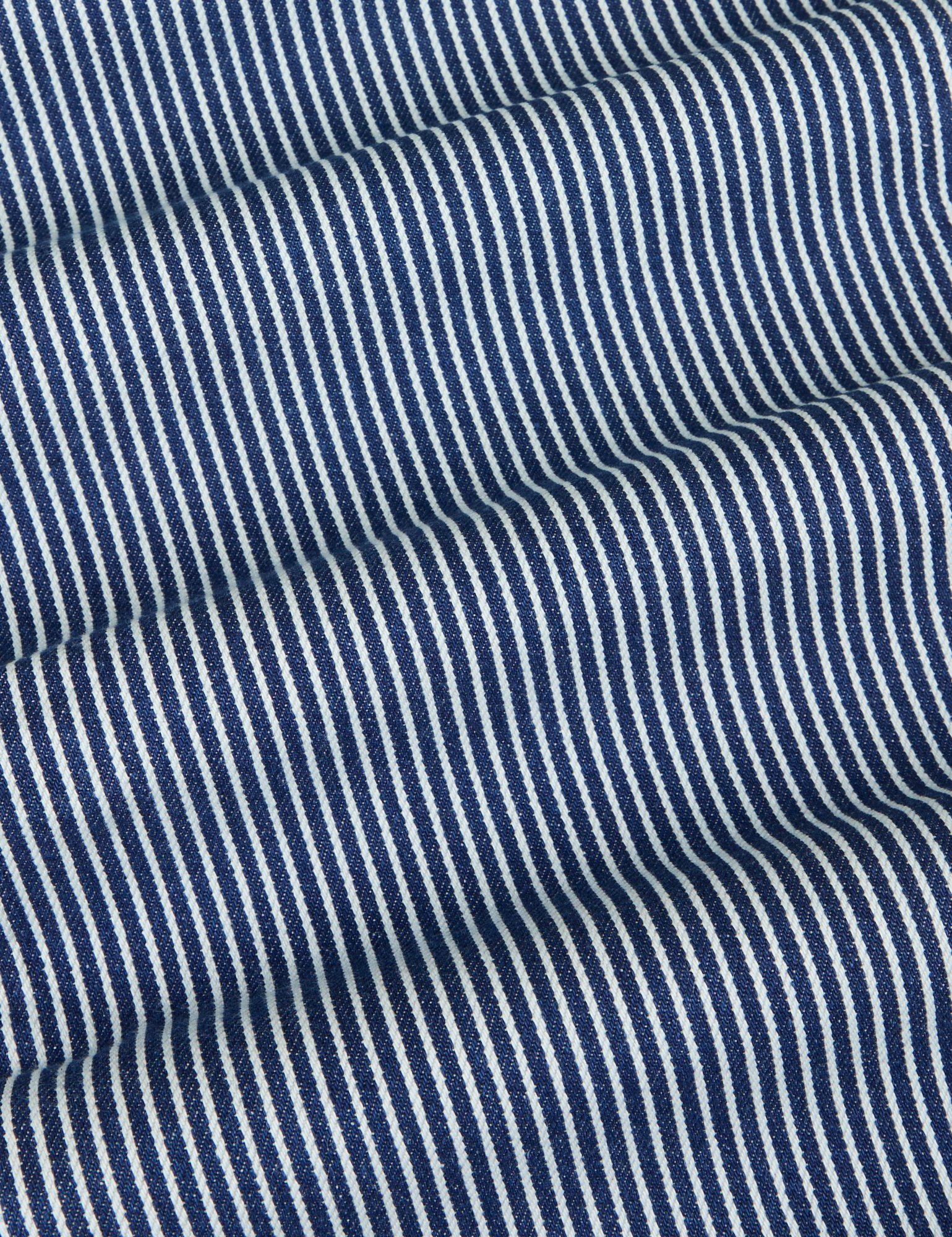 Railroad Denim Work Pants in Natural fabric detail close up