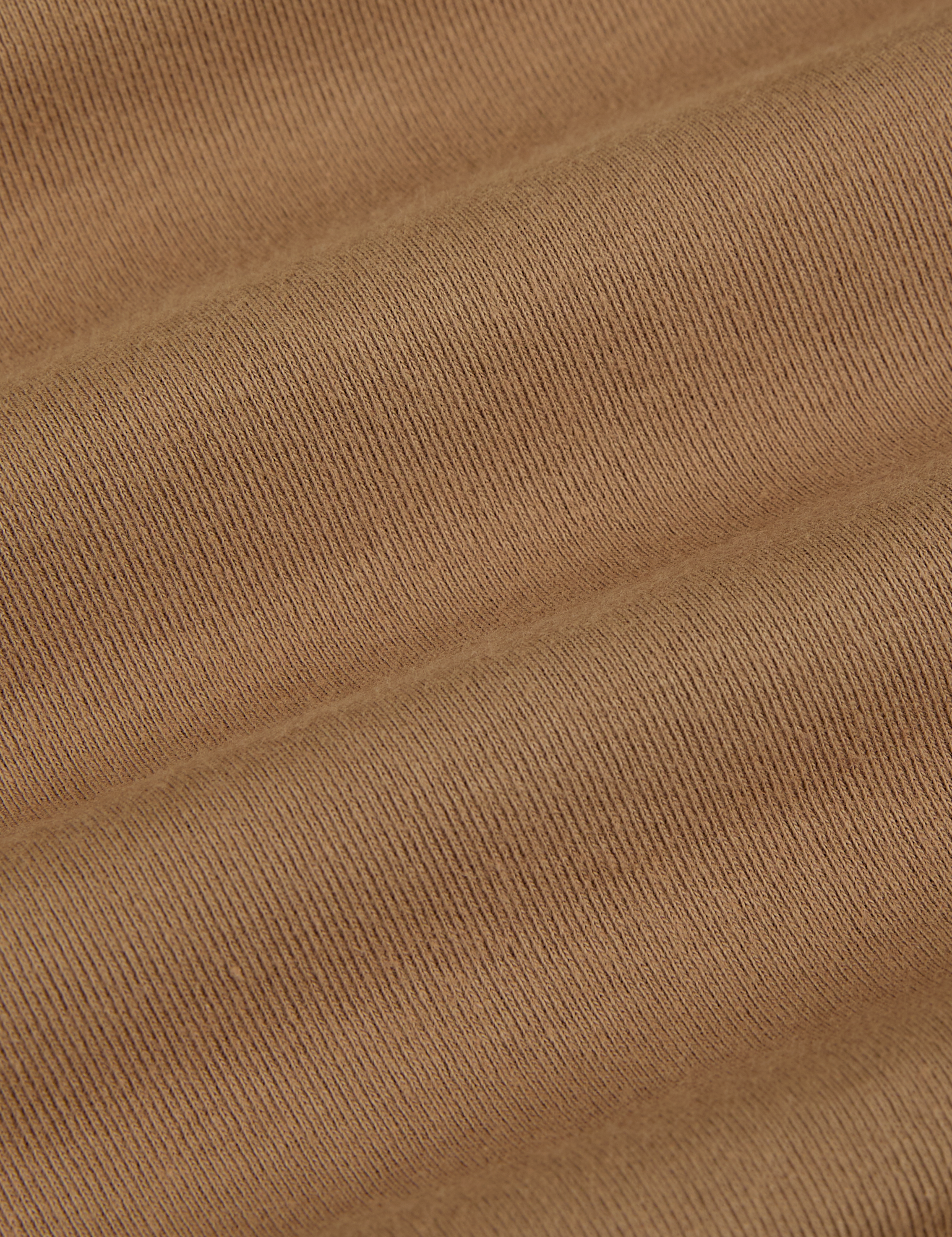 Cropped Tank Top in Desert Brown fabric detail close up