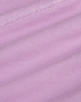 Jr. Varsity Tee in Lilac Purple fabric detail close up