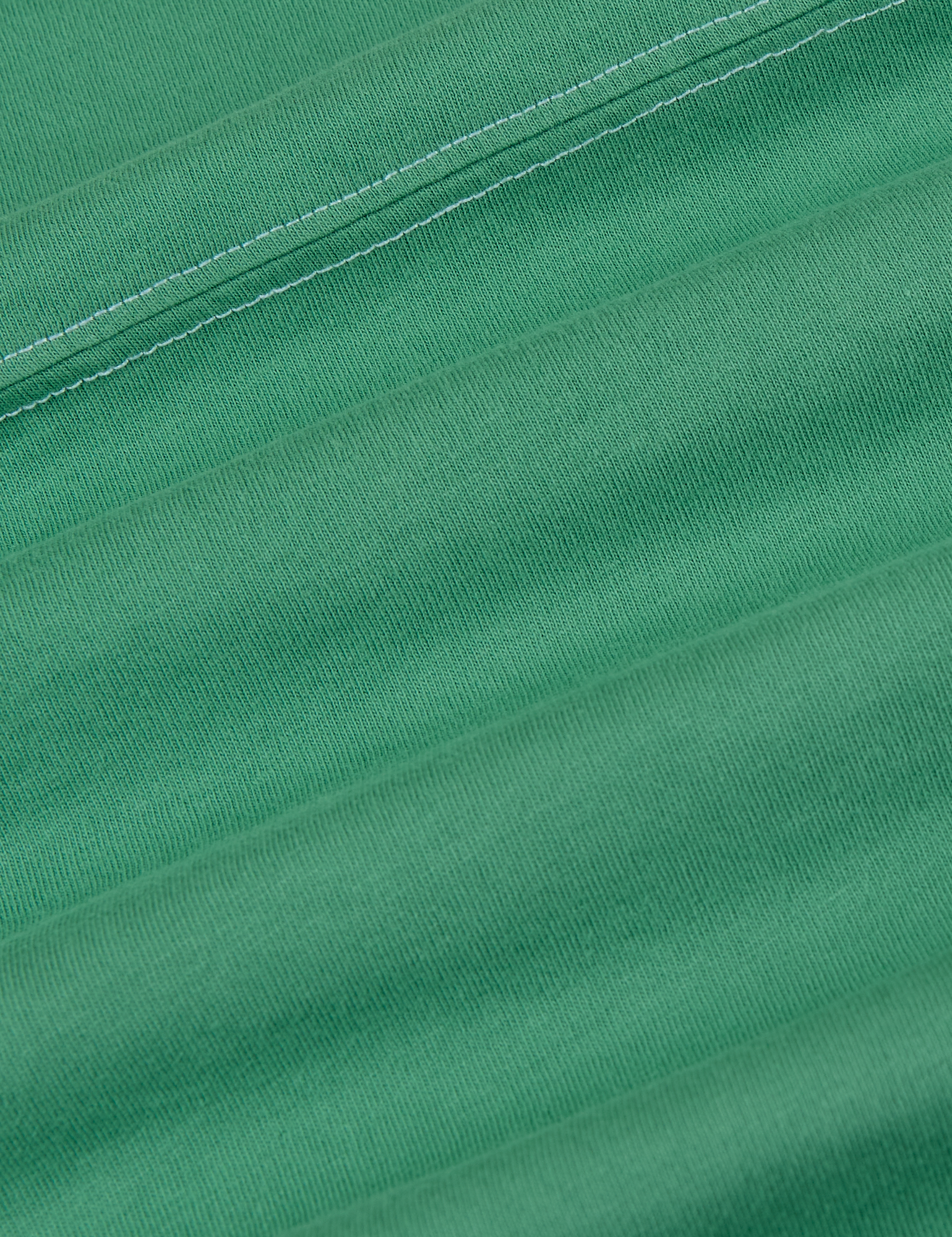 Jr. Varsity Tee in Seafoam Green fabric detail close up