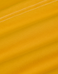 Jr. Varsity Tee in Sunshine Yellow fabric detail close up