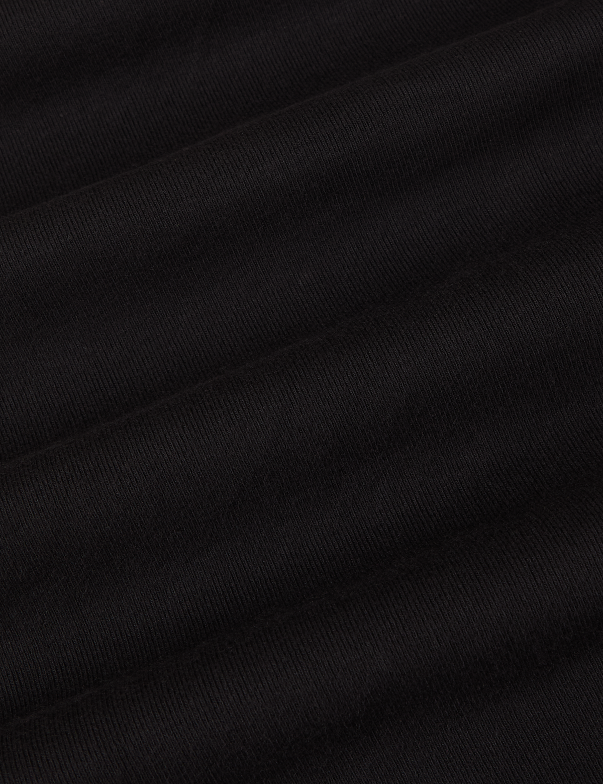 The Tank Top in Basic Black fabric detail close up
