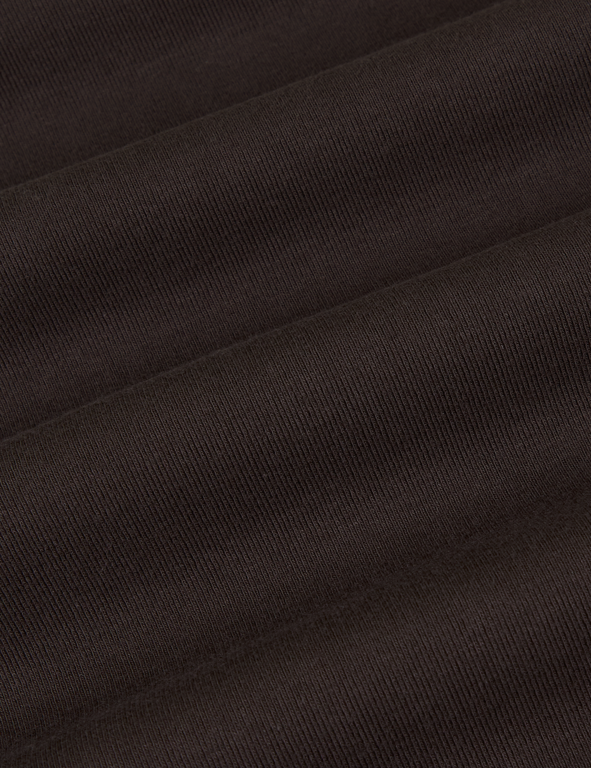 The Tank Top in Espresso Brown fabric detail close up