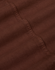 Ripstop Field Coat in Fudgesicle Brown fabric detail close up