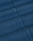 Denim Work Jacket in French Blue fabric detail close up