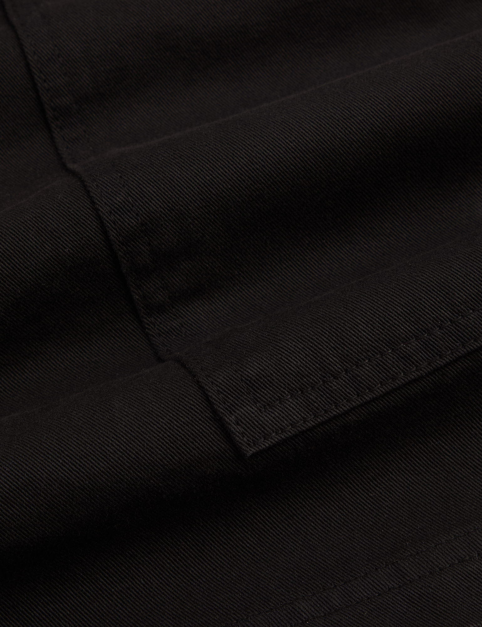 Classic Work Shorts in Basic Black fabric detail close up