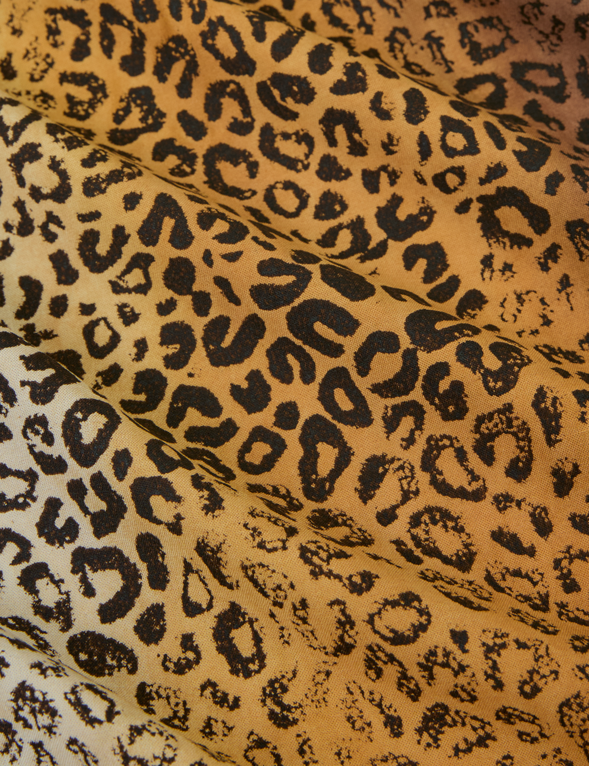Fabric close up of the Leopard Pantry Button Up