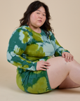 Heavyweight Sweat Shorts - Green Magic Waters