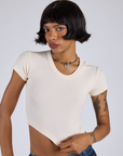 Cropped Baby Tee - Vintage Off-White
