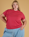 The Organic Vintage Tee - Hot Pink
