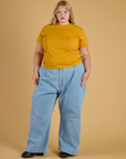 The Organic Vintage Tee - Mustard Yellow