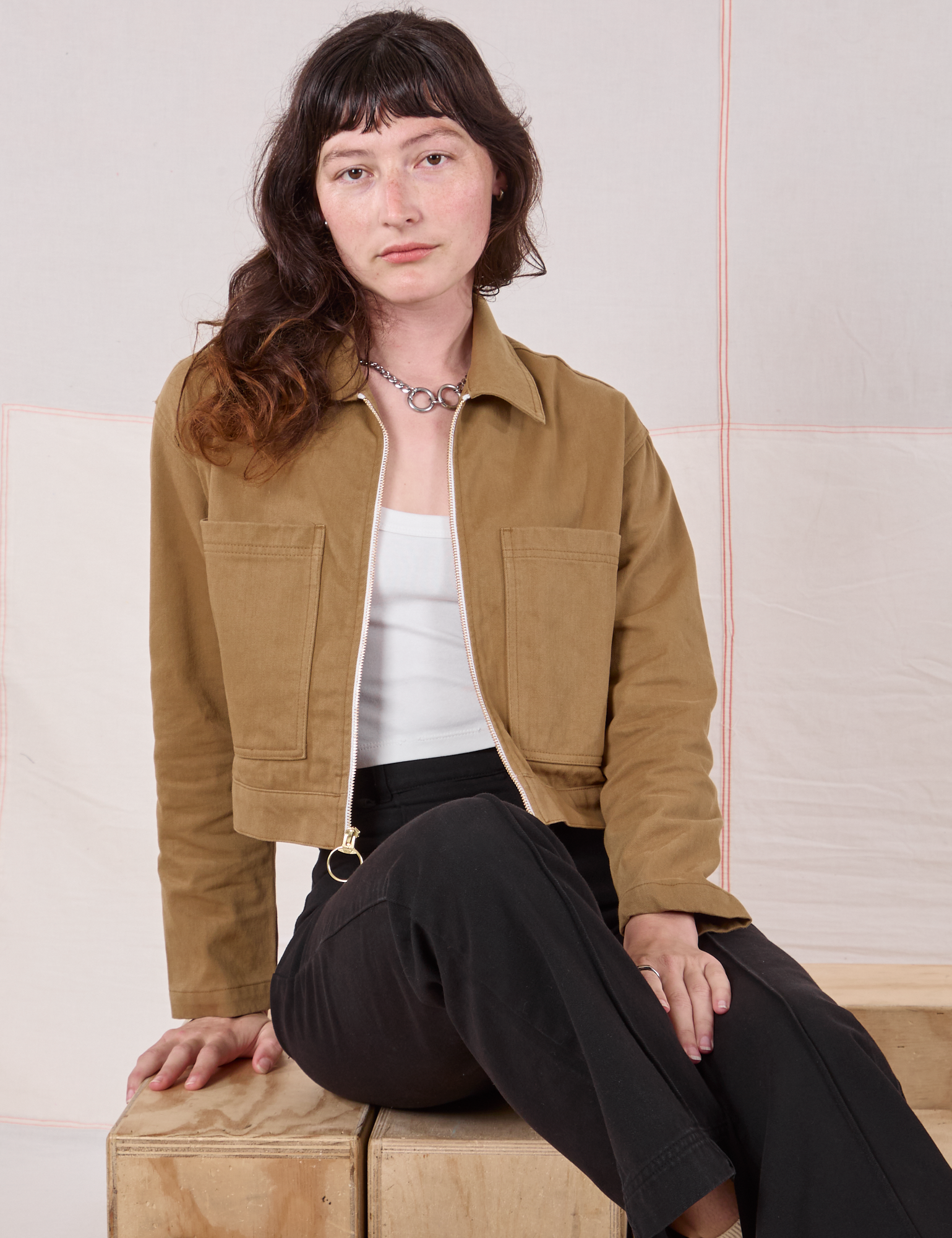 Mechanic Jacket in Desert Brown on Alex