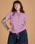 The Organic Vintage Tee - Lilac Purple