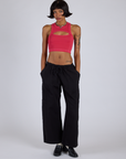 Porthole Tank - Hot Pink