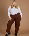 Railroad Denim Work Pants - Burnt Terracotta Overdye