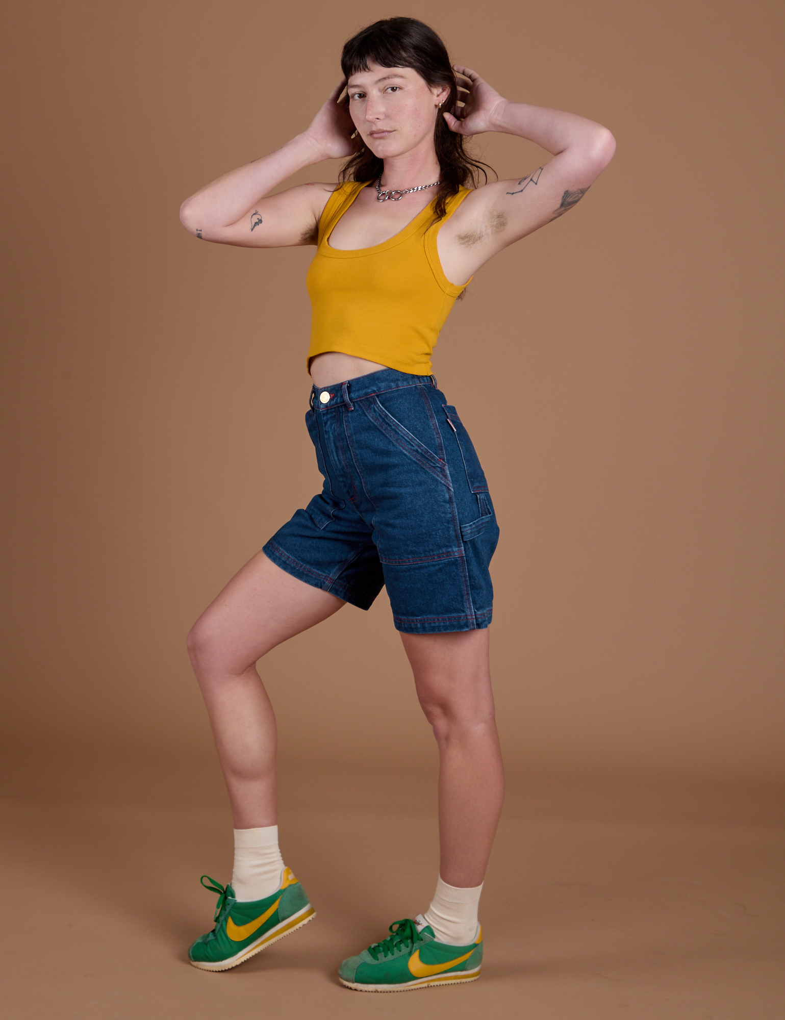 Carpenter Shorts - Dark Wash
