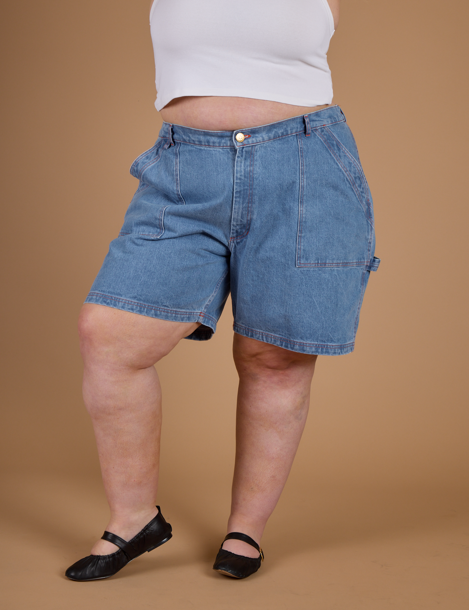 Carpenter Shorts - Medium Wash