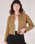 Mechanic Jacket in Desert Brown worn by Alex
