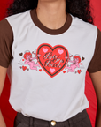 Front close up of Vintage Tee in Love Big Bud on Shahana