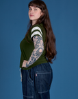 Painted Vintage Tee in Evergreen side view on Sydney