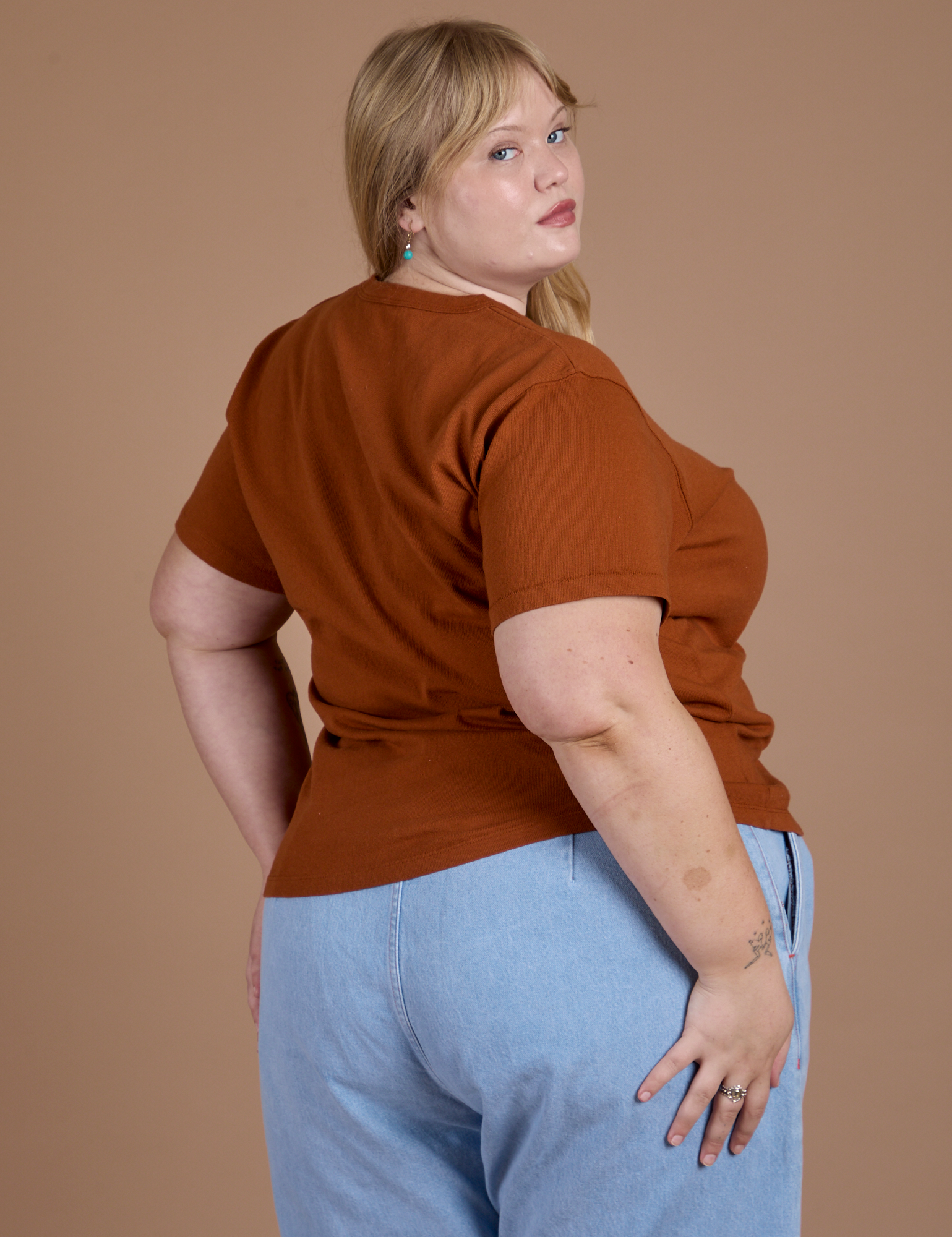 Burly Tee - Burnt Terracotta