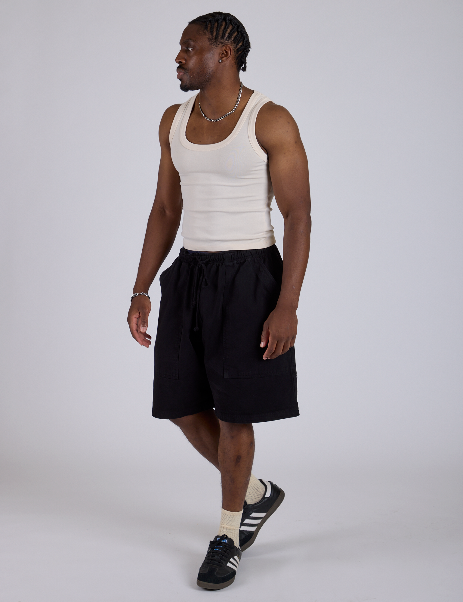 Drawstring Shorts - Basic Black