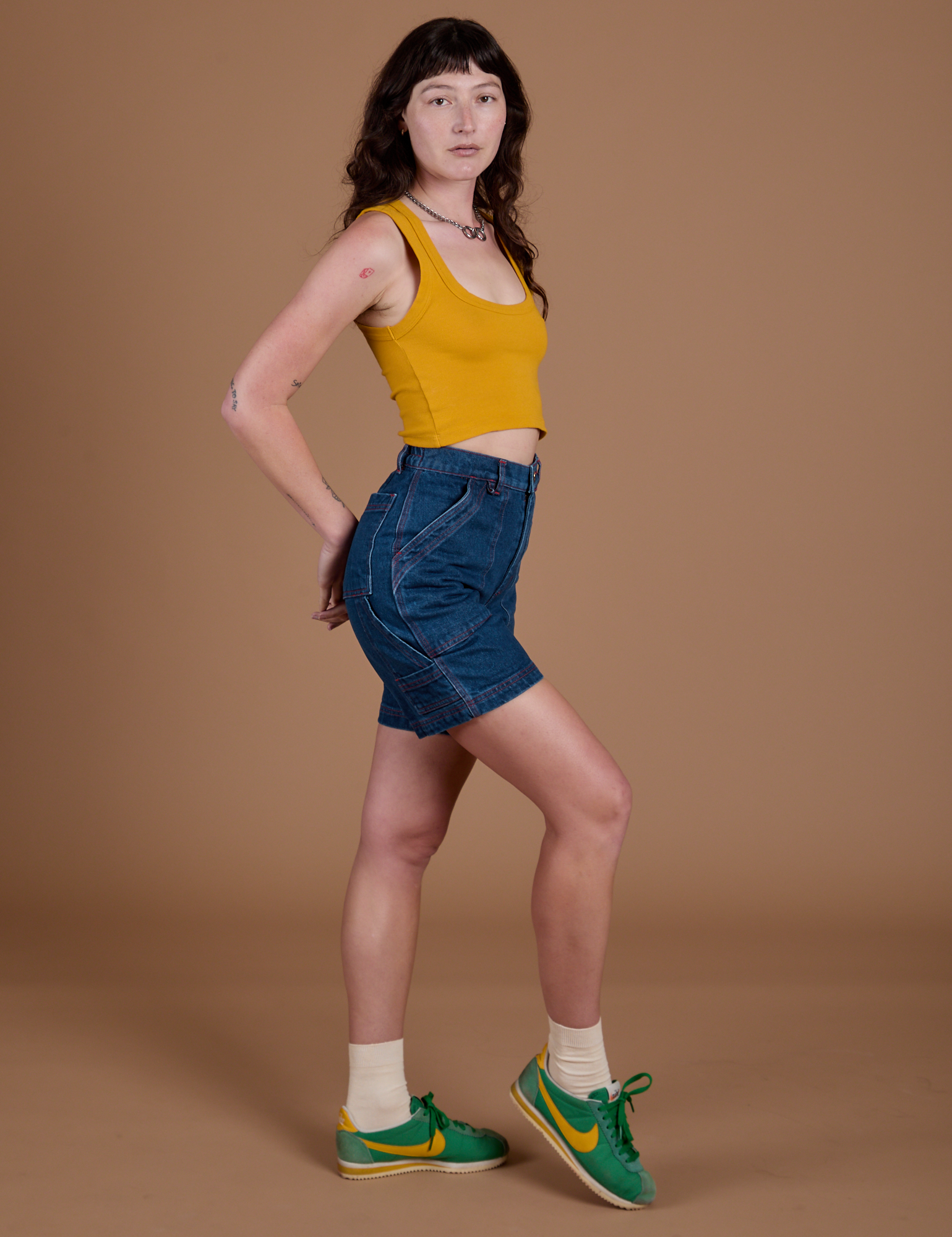 Carpenter Shorts - Dark Wash