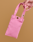 Cell Phone Tote in Bubblegum Tote held by model