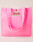Shopper Tote Bag in Bubblegum pink
