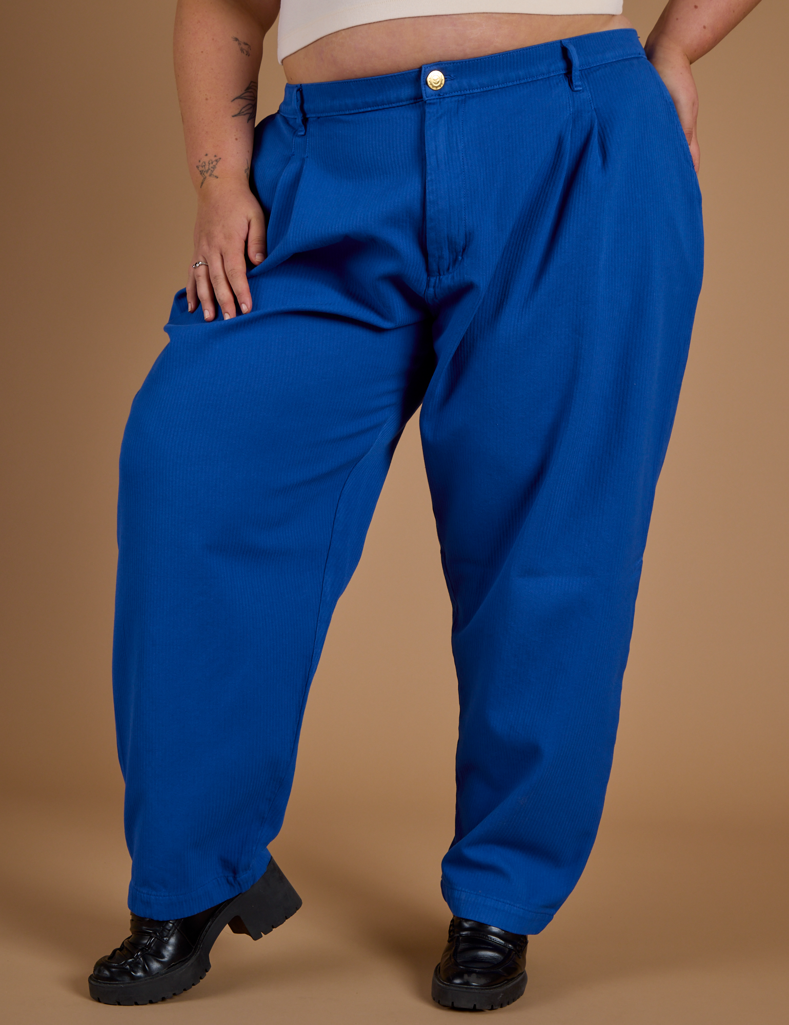 Heritage Trousers in Royal Blue on Juliet