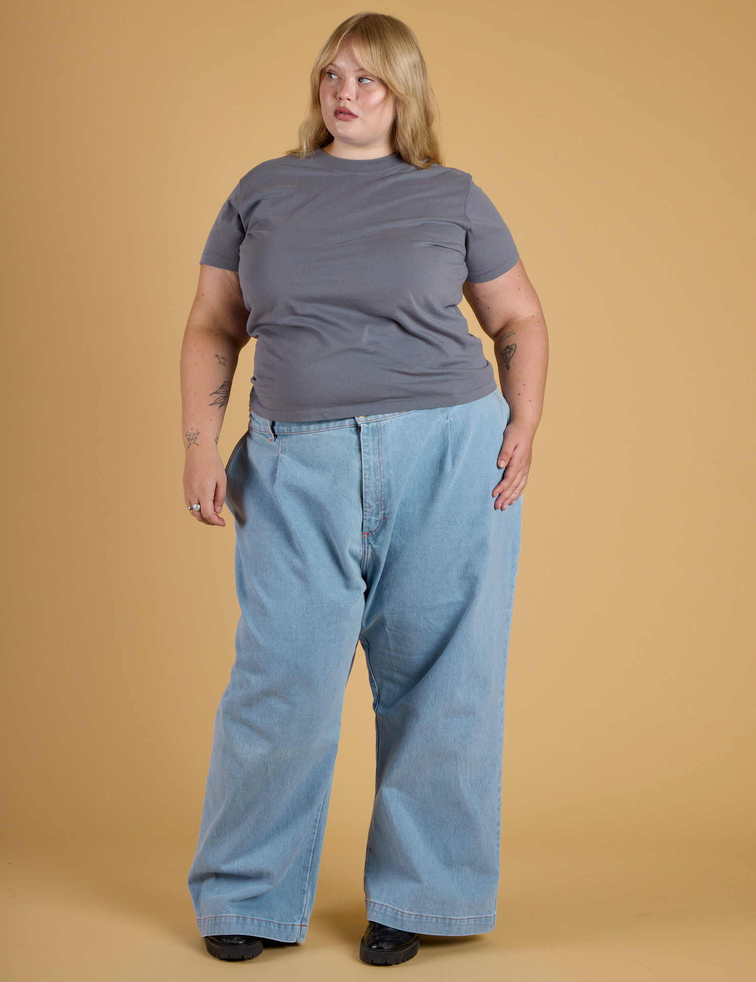 The Organic Vintage Tee - Washed Grey