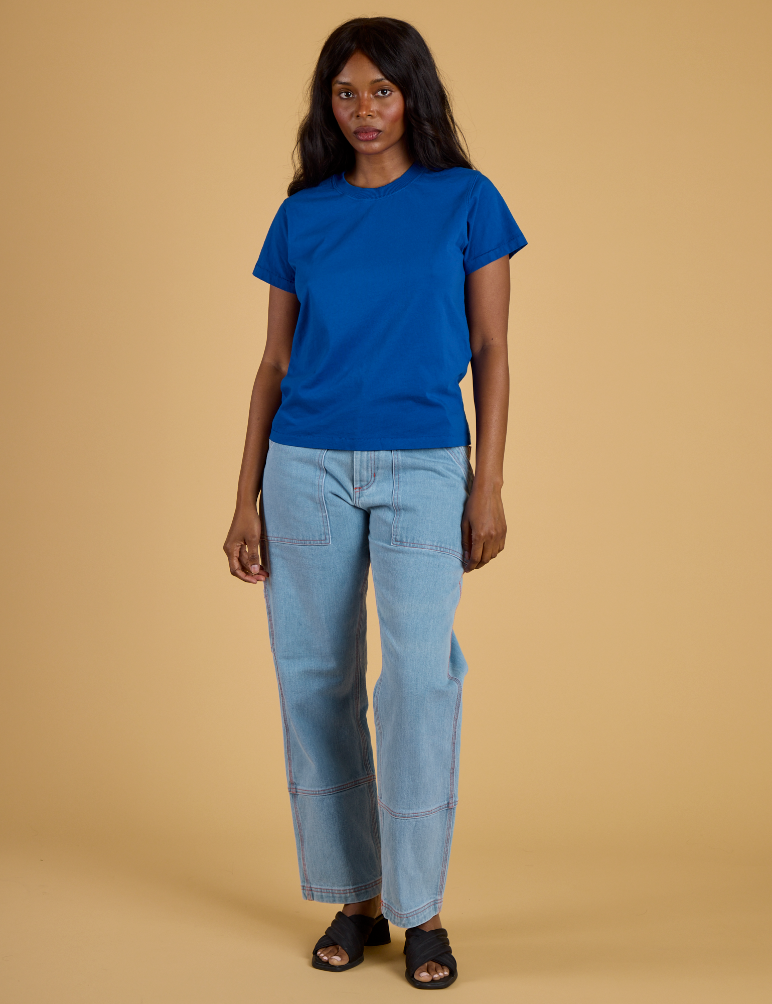 The Organic Vintage Tee - Royal Blue