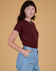 The Organic Vintage Tee - Red Wine