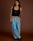 Icon Cropped Tank - Black Star