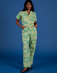 Spring Quilt Print Jumpsuit on Kandia