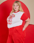 Side view of Vintage Tee in Call Me on Juliet