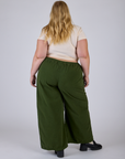 Pleated Pull-On Pants - Evergreen