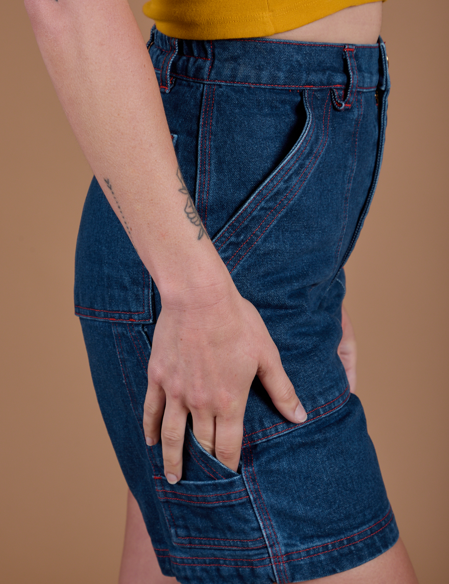 Carpenter Shorts - Dark Wash