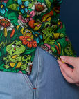 Pond Party Pantry Button-Up side vent close up