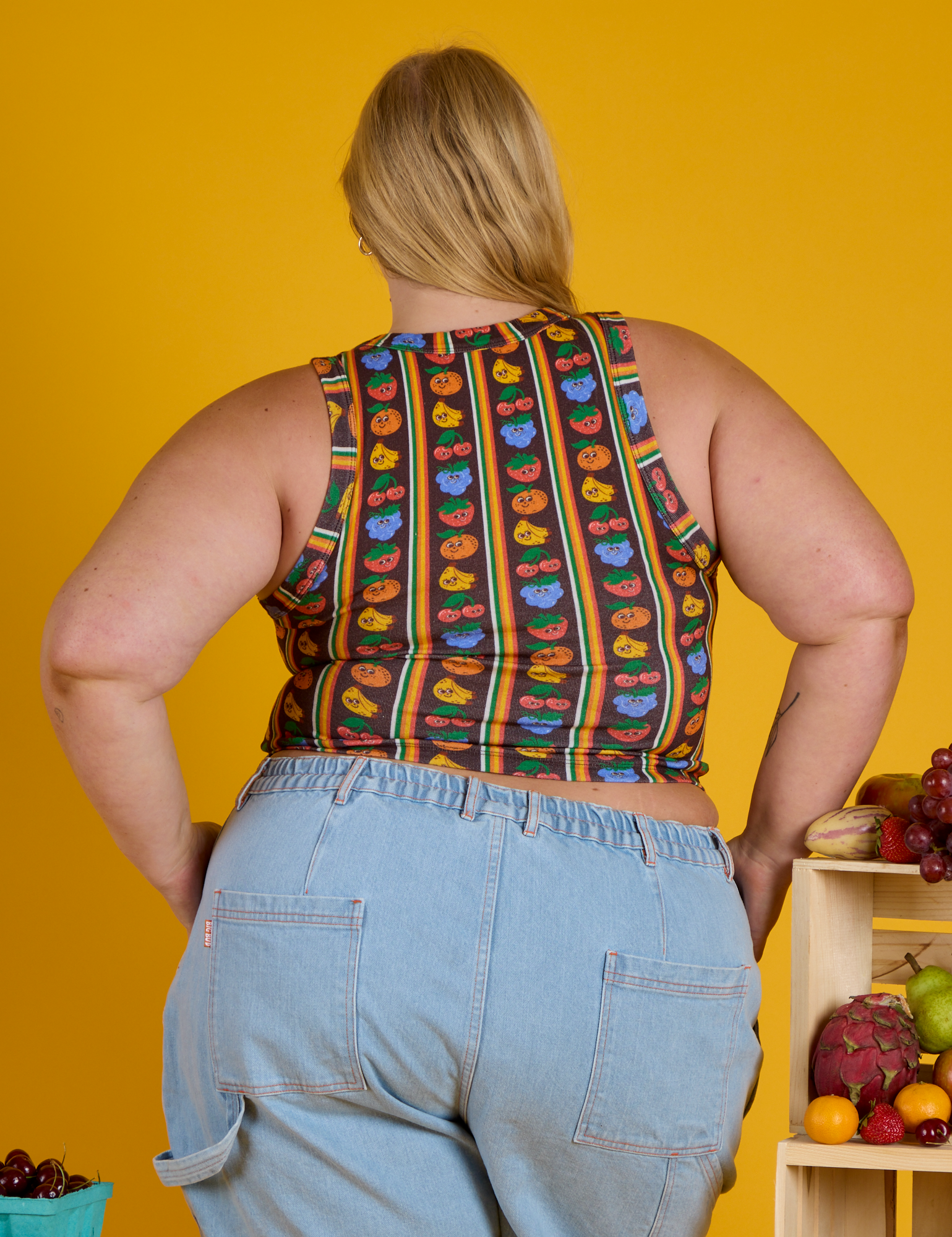 Cropped Tank - Fruit Fantasy