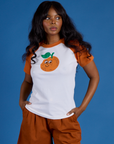 Produce Raglan Tee in Orange on Kandia