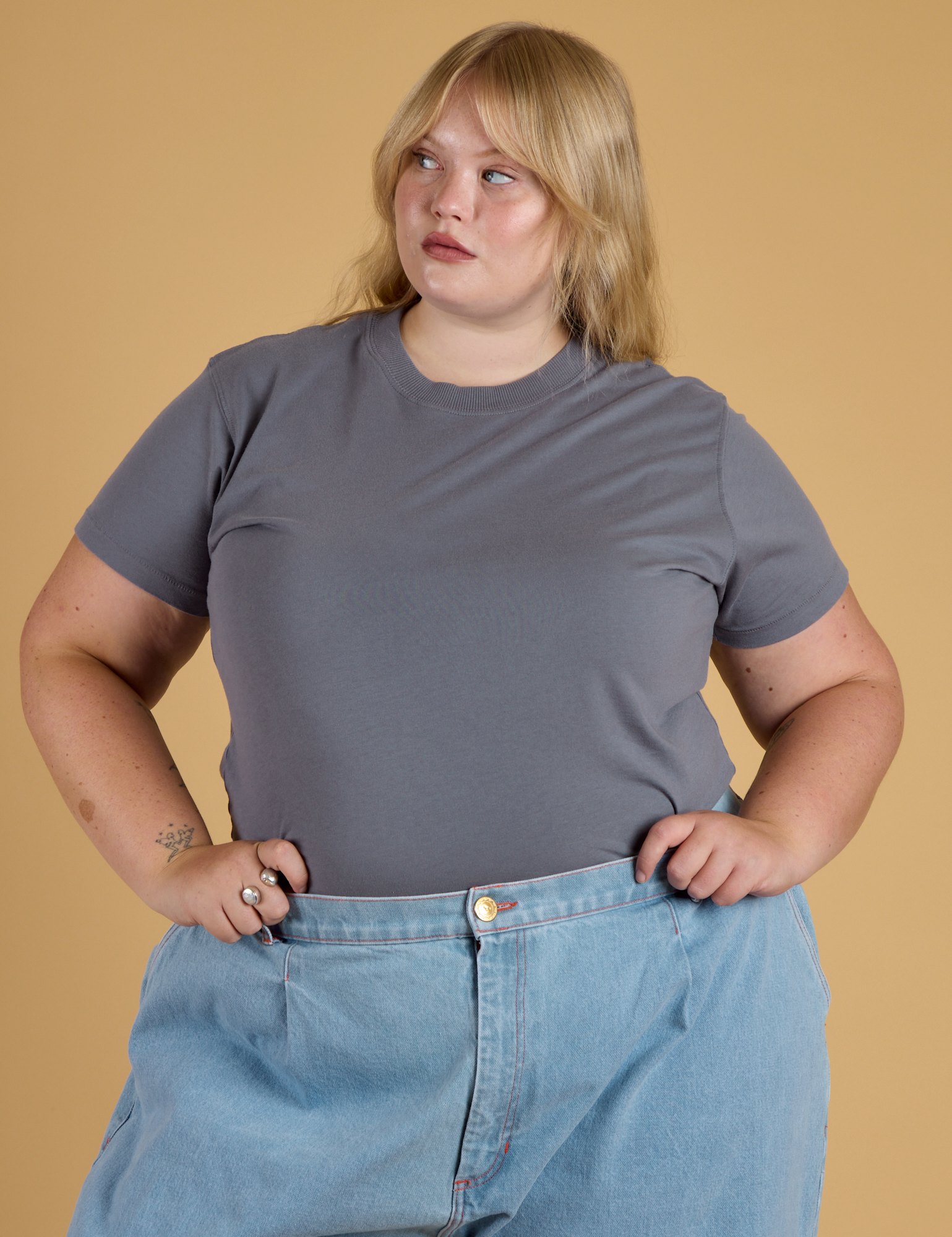 The Organic Vintage Tee - Washed Grey