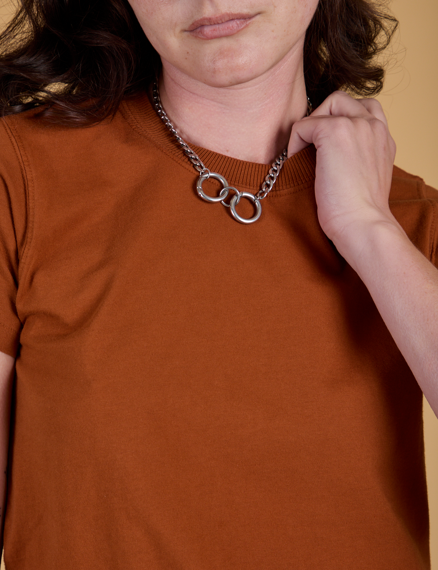 The Organic Vintage Tee - Burnt Terracotta