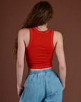 Icon Cropped Tank - Red Star