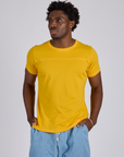 Jr. Varsity Tee in Sunshine Yellow on Isaac