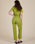 Short Sleeve Jumpsuit - Gross Green