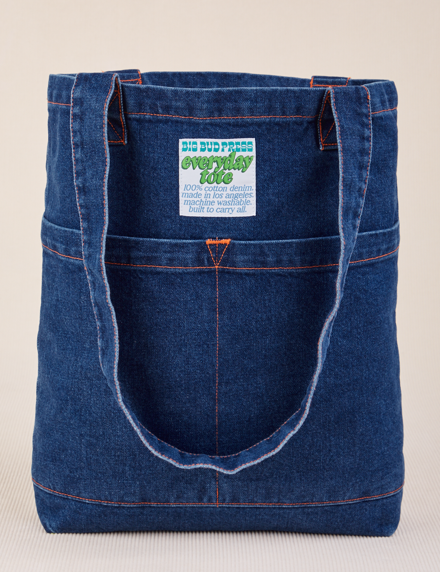 Denim Everyday Tote Bag in Dark Wash