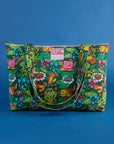Pond Party Printed XL Zip Tote