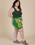Heavyweight Sweat Shorts - Green Magic Waters
