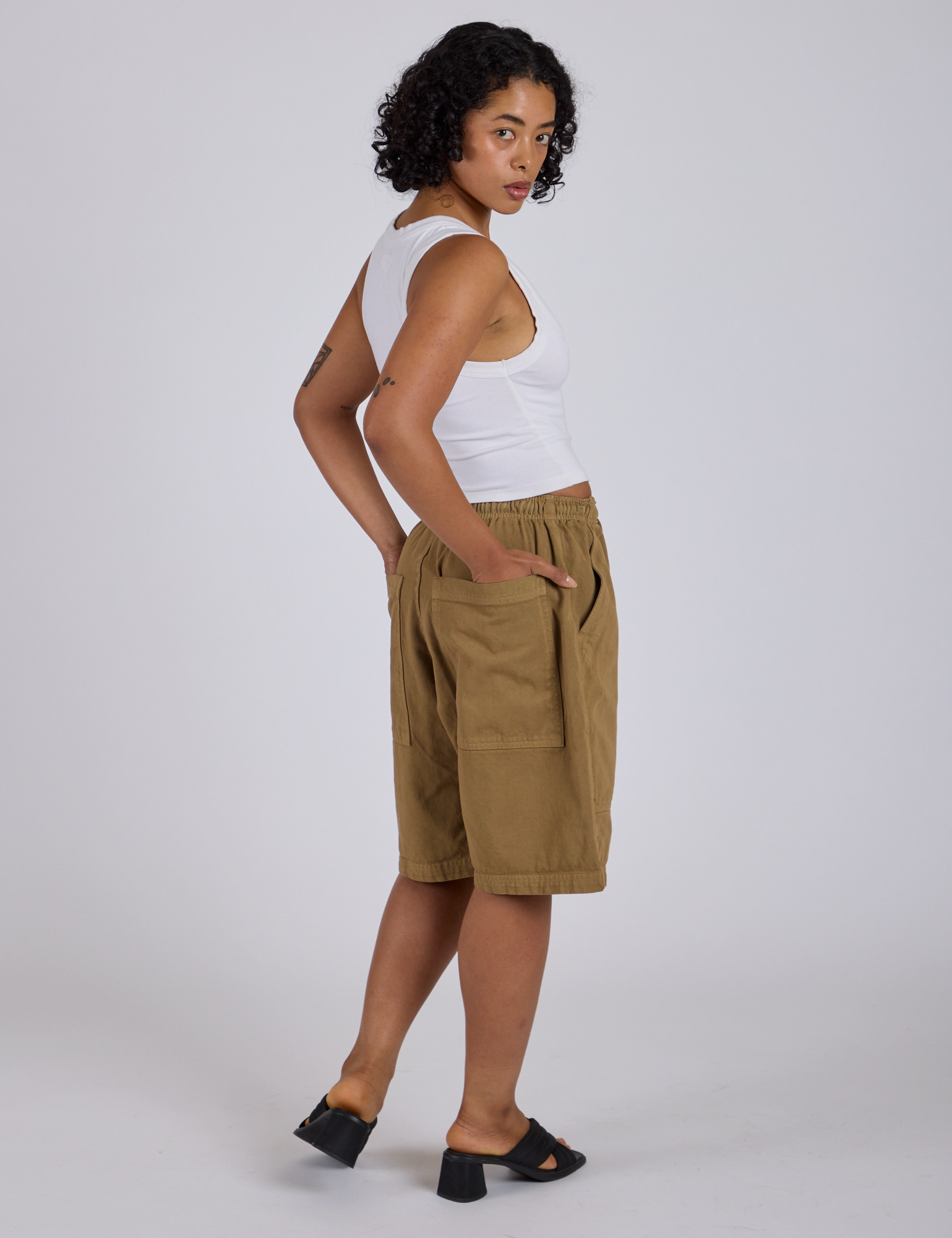 Drawstring Shorts - Desert Brown